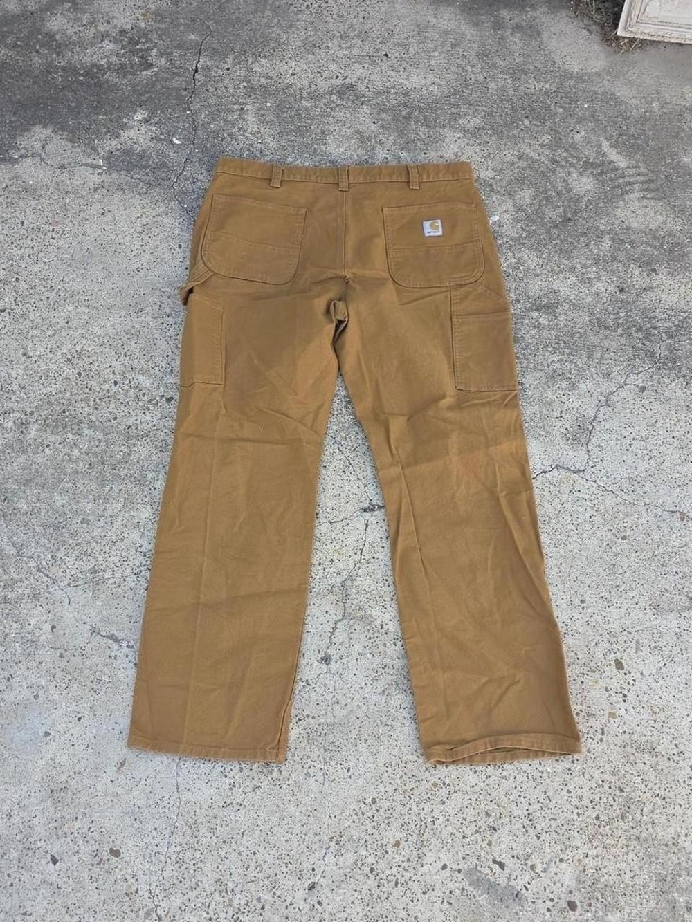 Carhartt Brown Rugged Flex Relaxed Fit Work Pants 38x32 BN3279-M